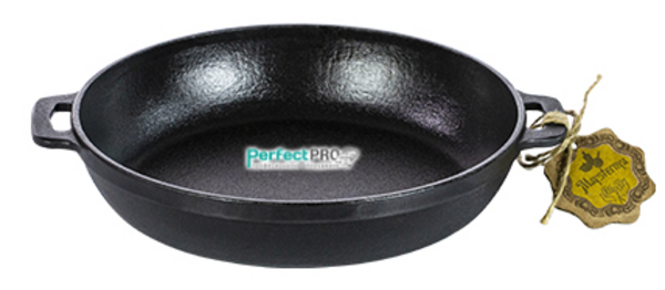 Чугунена тава с дръжки ф28 х 6 см